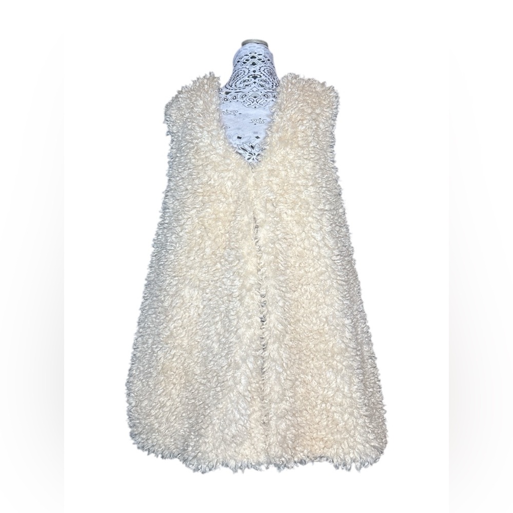 Terra & Sky Ribbed Knit & Faux Fur Vest